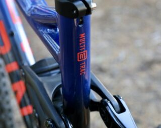 Detail of the tire clearance that the one piece forged rocker link allows for.