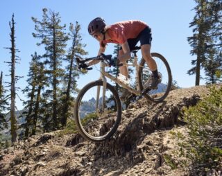 Man riding Gestalt X on a gravel path